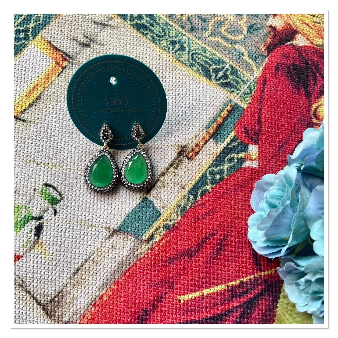 Drop Stone Earrings