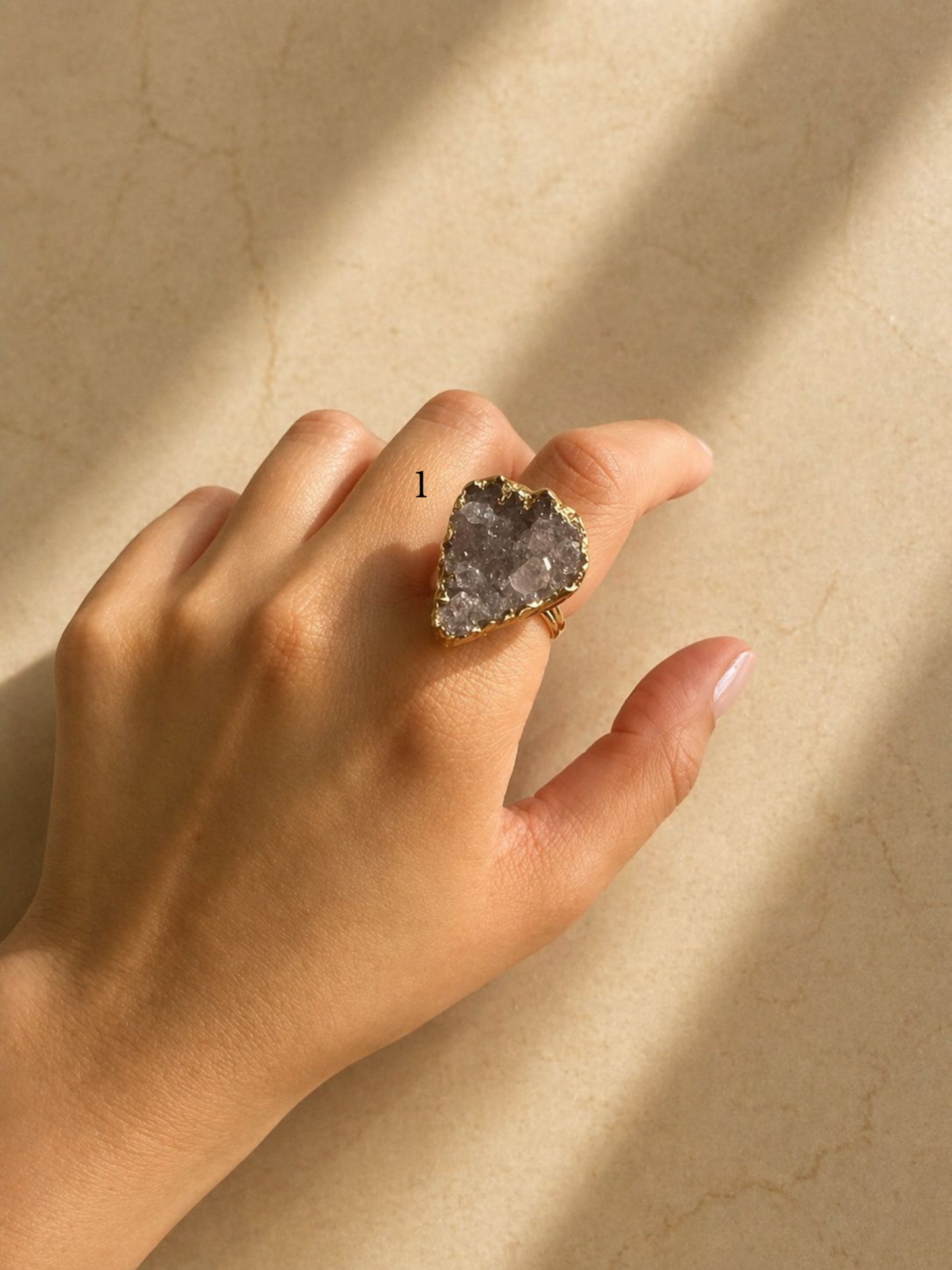 Amethyst stone rings
