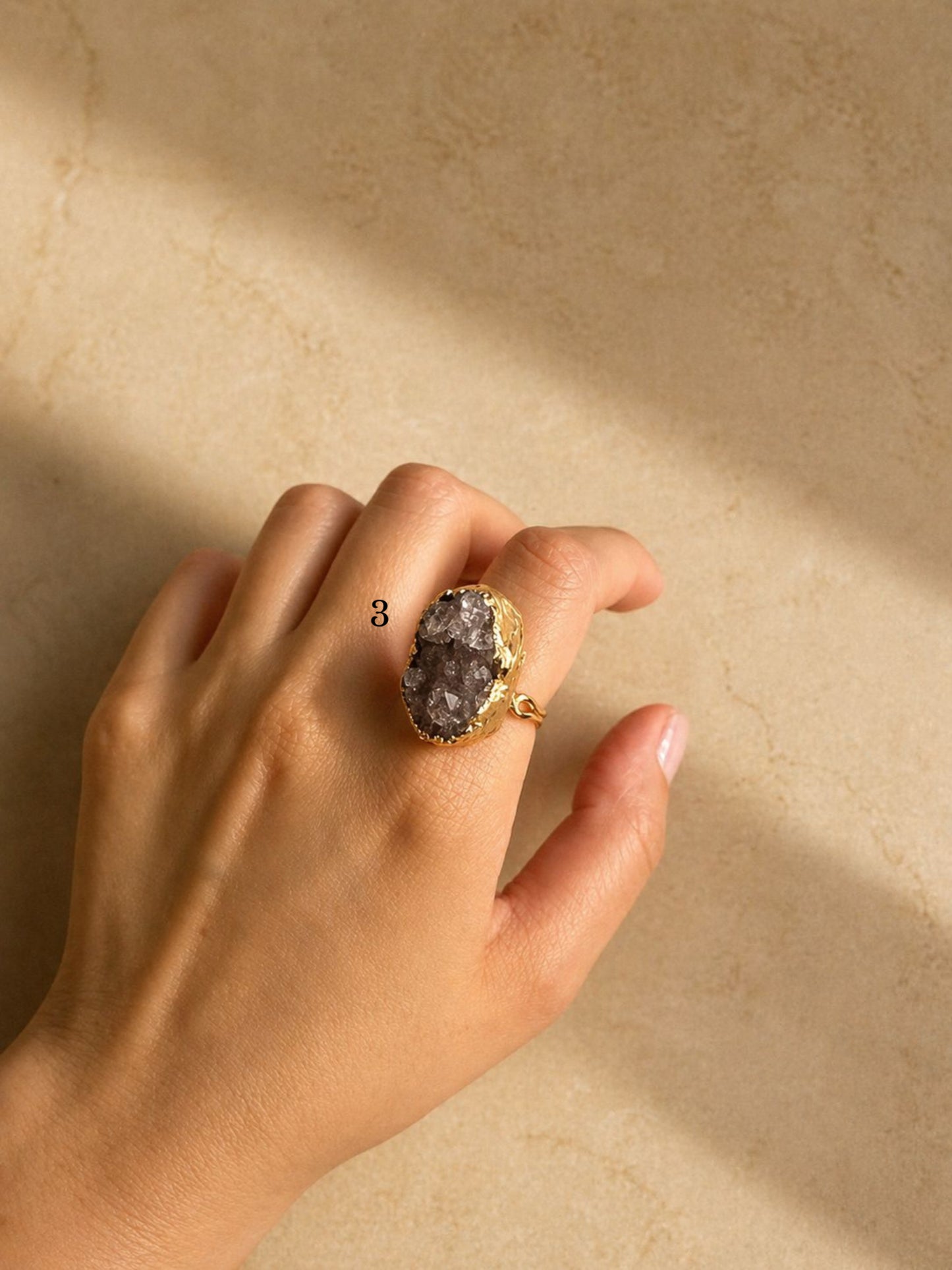 Amethyst stone rings